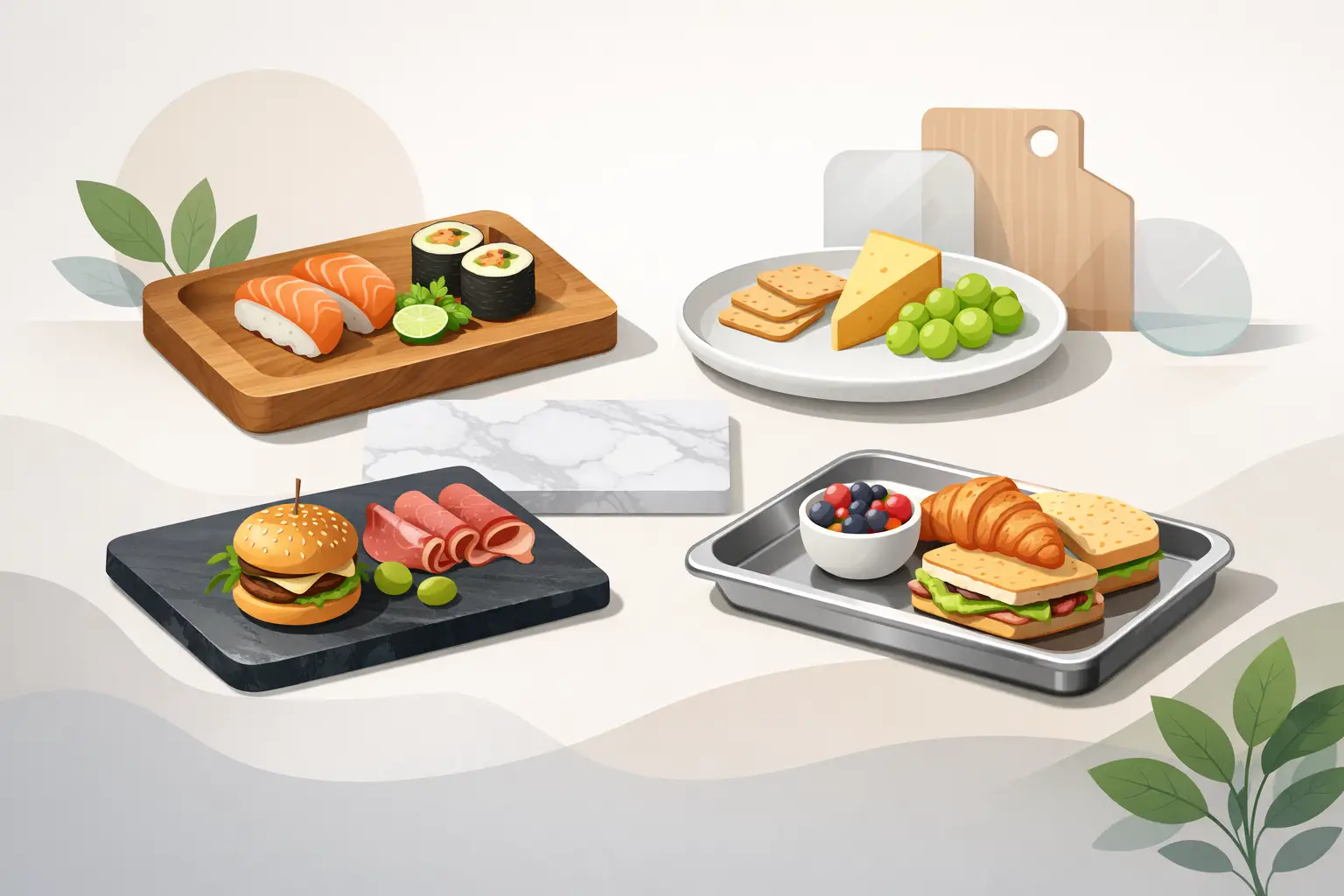 Food Display Tray Materials Review