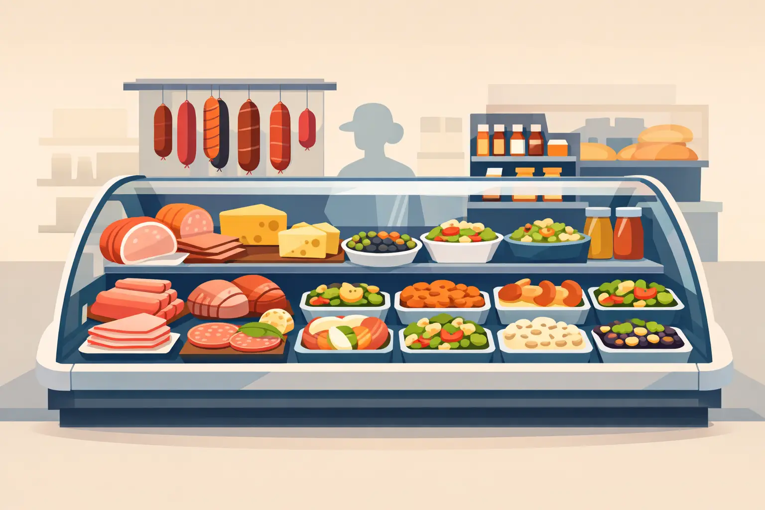 Supermarket Deli Display Example That Works