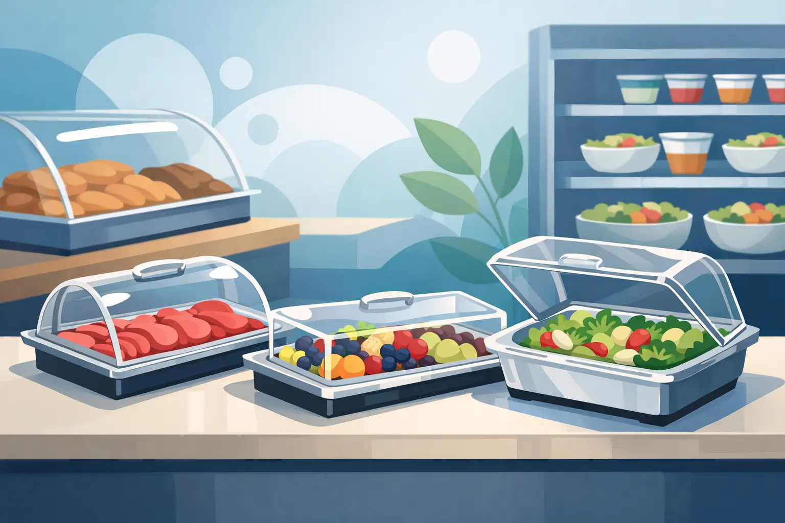 Top Tray Lids for Freshness in Food Displays
