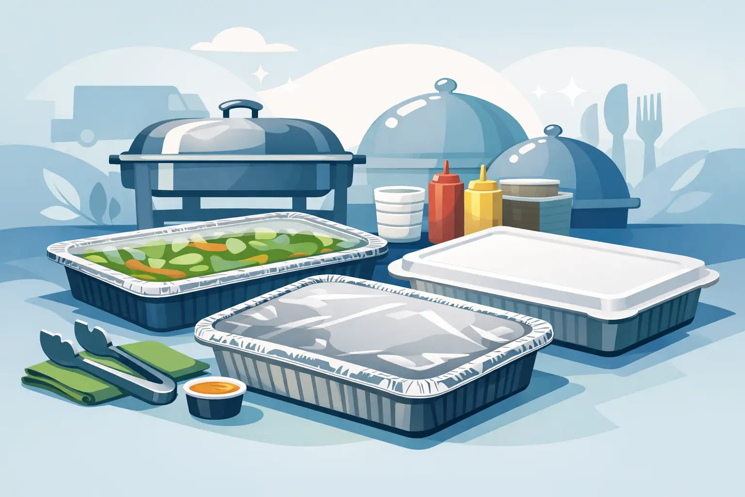 Tray Covers for Catering That Work Hard