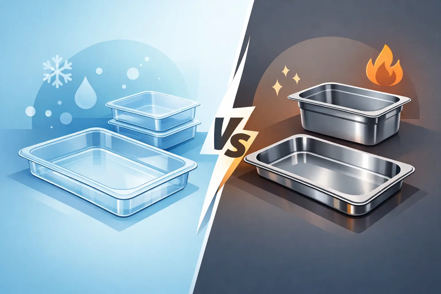 Polycarbonate Trays Versus Stainless Steel