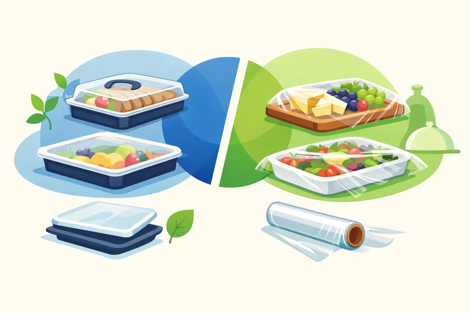 Reusable Tray Lids vs Cling Wrap for Food Displays